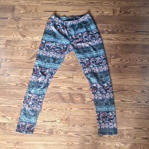 Boho Colorful Patterned Leggings